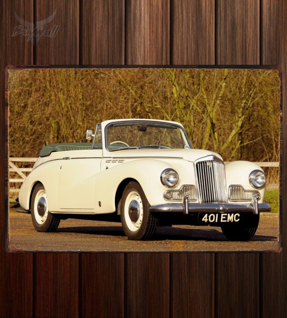 Металлическая табличка Sunbeam MkIII Convertible Coupe Металлическая табличка Sunbeam MkIII Convertible Coupe